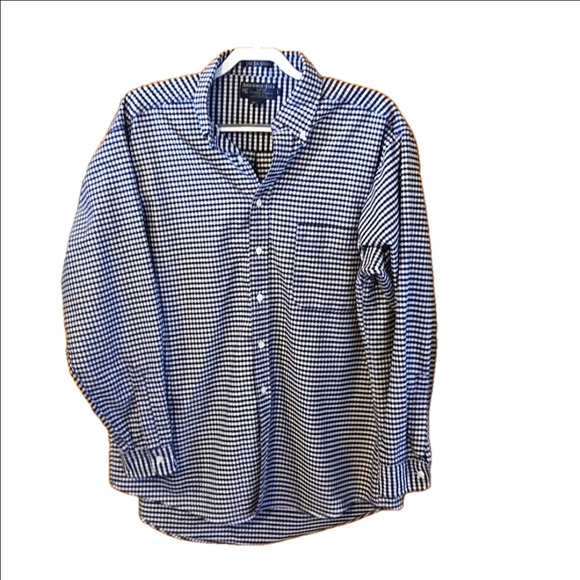 Abercrombie & Fitch Other - Abercrombie & Fitch "The Big Shirt: Hi-Low Hem Houndstooth pattern Men size L